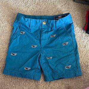 Vineyard Vines Teal Embroidered Men's Shorts